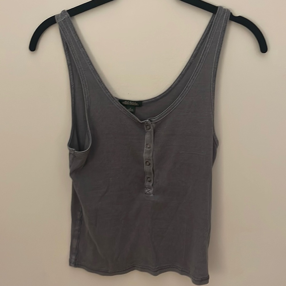 Dark grey crop top